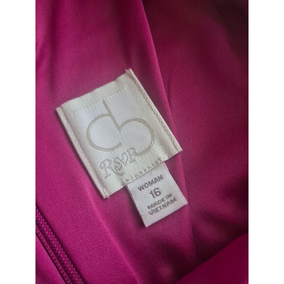 Dressbarn Womens Fuchsia Sleeveless Dress 16W - Picture 7 of 7